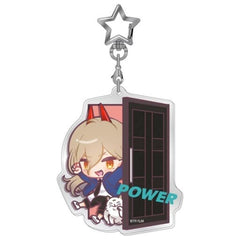Chainsaw Man Power Peek Acrylic Keychain Keychains [USED]