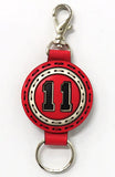 Kaede Rukawa The First Slam Dunk Kohoku Uniform Leather Key Chain Theater Limited Key Chain [USED]