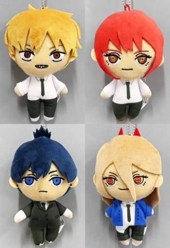 Chainsaw Man Denji & Others Plush Mascot All 4 Types Set Plush [USED]