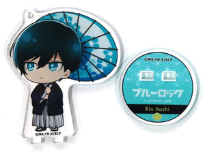 Rin Itoshi Blue Lock Trading Acrylic Stand Key Chain animate cafe Limited Key Chain [USED]