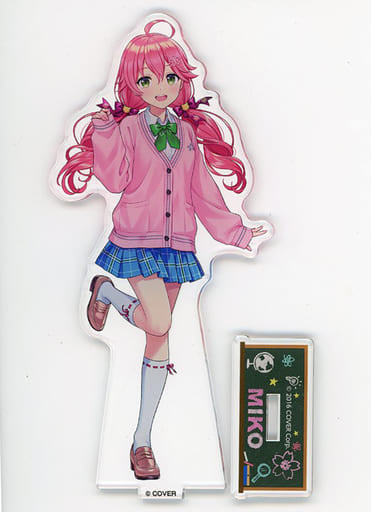 Sakura Miko Illustration by En Morikura VTuber Hololive Original Acrylic Stand FamilyMart Winter Holomart Campaign Exclusive Acrylic Stands [USED]