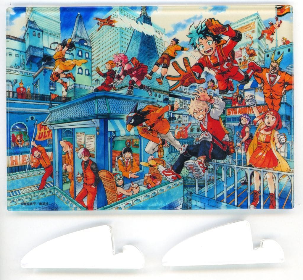 My Hero Academia Katsuki Bakugo & Others C Machi Acrylic Art Weekly Shonen Jump Digital Ver. Subscribers Limited Service For All Applicants Acrylic Stands [USED]