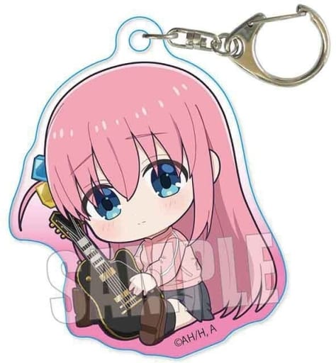 Hitori Goto Bocchi The Rock! Gyugyutto Acrylic Key Chain Key Ring [USED]