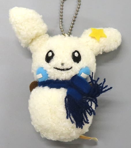 Minun Daruma Pokemon Mini Ornament Keychain Pokemon Center Limited Key Chain [USED]