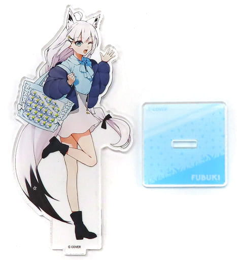 Shirakami Fubuki Full-Body Illustration Ver. VTuber Hololive Acrylic Stand Full-Body Illustration Ver. Tobu Zoological Park Limited Acrylic Stands [USED]