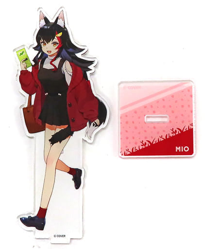Ookami Mio Full-Body Illustration Ver. VTuber Hololive Acrylic Stand Full-Body Illustration Ver. Tobu Zoological Park Limited Acrylic Stands [USED]