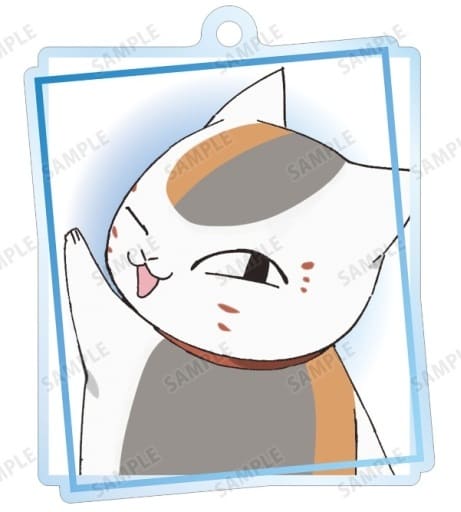 Nyanko-sensei B Natsume's Book of Friends Newly Drawn Illustration Soap Bubble Ver. Trading Acrylic Key Chains Key Chain [USED]