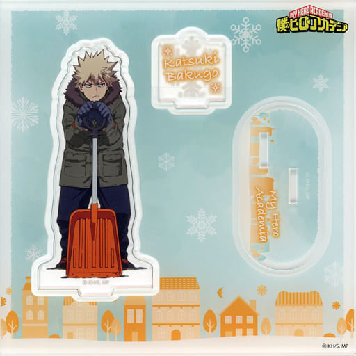 My Hero Academia Katsuki Bakugo Snow Shoveling Acrylic Stand Acrylic Stands [USED]