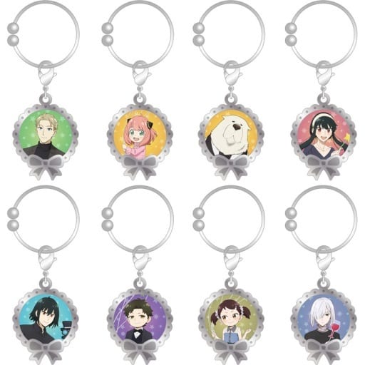 Yuri Briar, etc. SPY x FAMILY Trading Glass Markers All 8 Types Set Key Chain [USED]