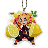 Kyojuro Rengoku Local Illustration Hiroshima Demon Slayer: Kimetsu no Yaiba Mugen Train & Entertainment District Arc Acrylic Charms Total Concentration Exhibition Hiroshima Venue Limited Charm [USED]