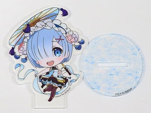 Rem Re:ZERO -Starting Life in Another World- Acrylic Stand amiami Limited Rem Qilolita 1/7 Painted Finished Product Purchase Bonus Acrylic Stand [USED]