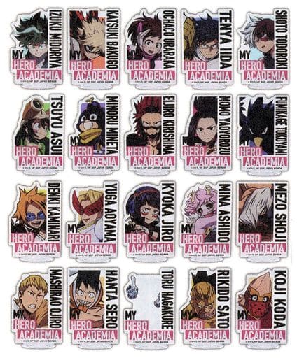 My Hero Academia Izuku Midoriya & Others Ichiban Kuji Death Struggle Acrylic Stand Prize H All 20 Types Set Acrylic Stands [USED]