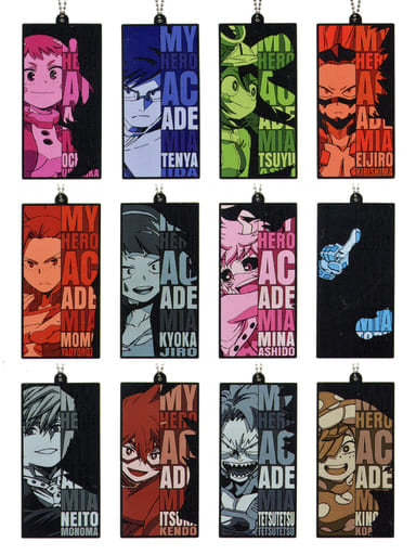 Ochaco Uraraka, etc. My Hero Academia Ichiban Kuji Death Struggle Rubber Keychain Prize I All 12 Types Set Key Chain [USED]