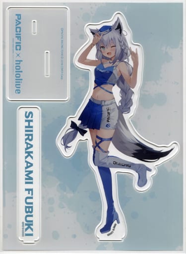 Shirakami Fubuki Pacific Racing Team X Hololive Big Acrylic Stand C101 Limited Acrylic Stands [USED]