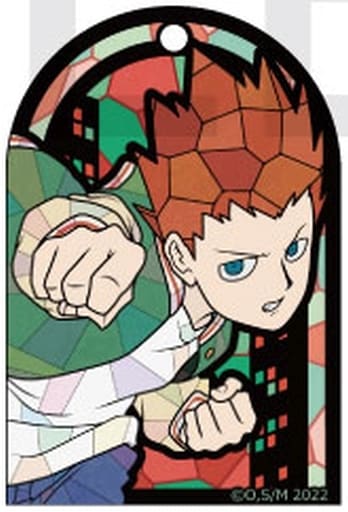 Shou Suzuki Mob Psycho 100 III Chara Stained Series Trading Acrylic Ball Chain Key Chain [USED]
