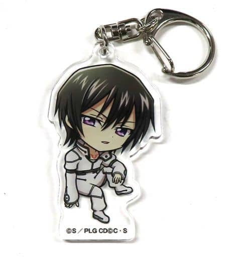 Lelouch Lamperouge Sitting Code Geass Series Mini Chara Collection Acrylic Key Chain Don Quijote Limited Key Chain [USED]