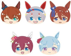 Maruzensky, etc. Umamusume: Pretty Derby Omanjuu Niginigi Mascot 5 All 5 Types Set Key Ring [USED]