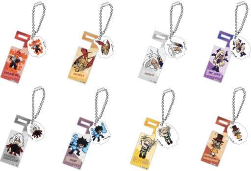 My Hero Academia Endevor & Others Trading Smartphone Stand Keychain with Charm Vol.2 All 8 Types Set Keychains [USED]