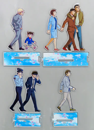 Conan Edogawa, etc. Detective Conan Tsunagaru Acrylic Stand Sunday Webury Subscribers Limited Service For All Applicants Set of 4 Acrylic Stand [USED]