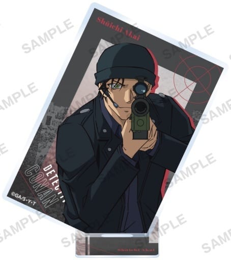 Shuichi Akai Detective Conan Square Acrylic Stand Acrylic Stand [USED]