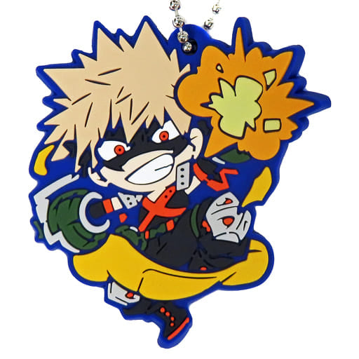 My Hero Academia Katsuki Bakugo Charabanchoukou Rubber Mascot Keychains [USED]