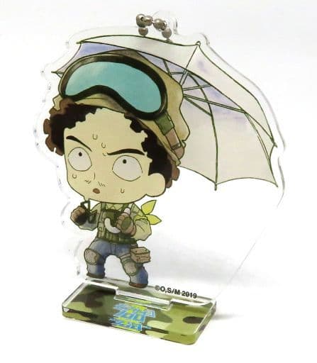 Katsuya Serizawa Mob Psycho 100 Season 2 Mini Chara Acrylic Key Chain Stand Collabo Cafe Honpo Limited Key Chain [USED]