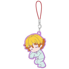Zenitsu Agatsuma Demon Slayer: Kimetsu no Yaiba Metsu! Capsule Rubber Mascot 15 Key Ring [USED]