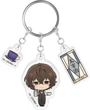 Osamu Dazai Jun Bungo Kissa Ver. Bungo Stray Dogs Triple Acrylic Key Chain Key Chain [USED]