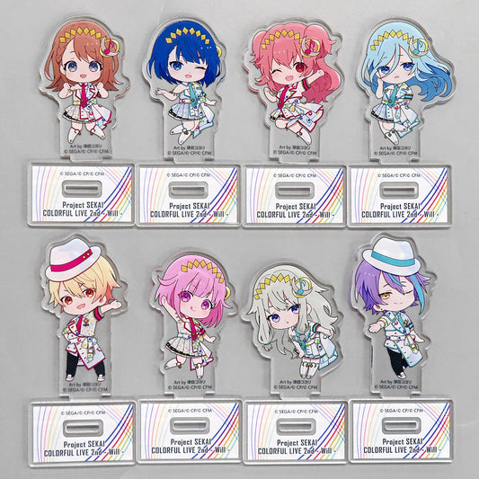 Minori Hanasato, etc. Hatsune Miku: Colorful Stage! Mini Character Acrylic Stand Collection B Colorful Live 2nd: Will Limited All 8 Types Set Acrylic Stands [USED]