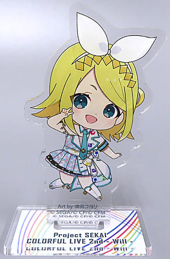 Rin Kagamine Hatsune Miku: Colorful Stage! Mini Character Acrylic Stand Collection C Colorful Live 2nd: Will Limited Acrylic Stands [USED]