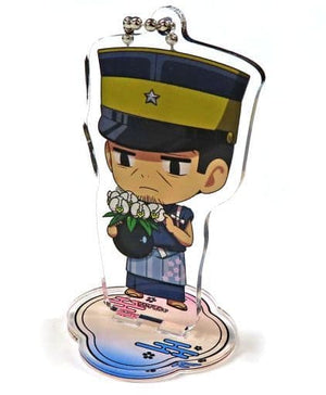 Sergeant Tsukishima Golden Kamuy Japanese Style Cafe Trading Acrylic Stand Key Chain animate cafe Stand Hareza Ikebukuro Limited Key Chain [USED]