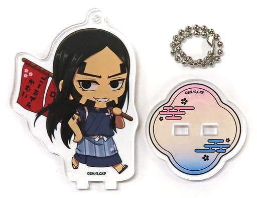 Botaro Kaizoku Golden Kamuy Japanese Style Cafe Trading Acrylic Stand Key Chain animate cafe Stand Hareza Ikebukuro Limited Key Chain [USED]