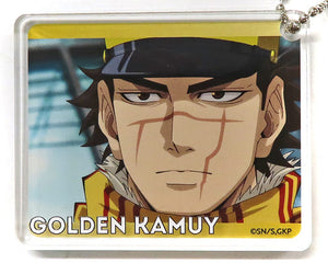 Saichi Sugimoto Golden Kamuy CoLotta Trading Acrylic Plate Key Chain animate Cafe Stand Hareza Ikebukuro Japanese Cafe Limited Key Chain [USED]