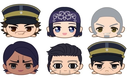 Saichi Sugimoto, etc. Golden Kamuy Gororin Mascot All 6 Types Set Key Chain [USED]