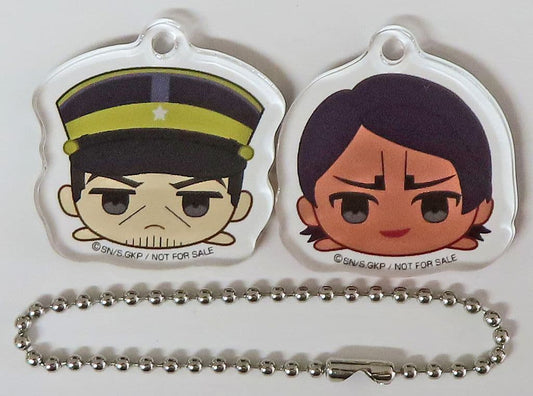 Sergeant Tsukishima Ensign Koito Golden Kamuy Gororin Mascot Acrylic Key Chain MEDICOS Online Shop Limited Box Purchase Privilege Key Chain [USED]