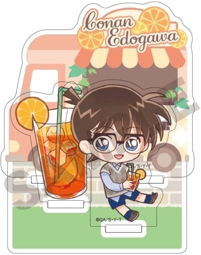 Conan Edogawa Detective Conan Charapeko Drink Ver. Diorama Acrylic Stand Acrylic Stand [USED]