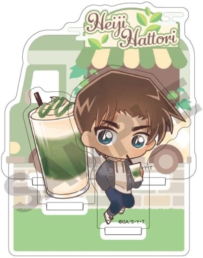 Hattori Heiji Detective Conan Charapeko Drink Ver. Diorama Acrylic Stand Acrylic Stand [USED]