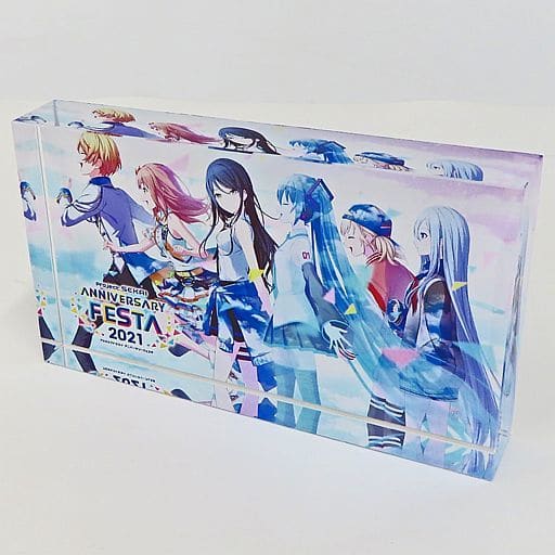 Hatsune Miku, etc. Hatsune Miku: Colorful Stage! Main Visual Acrylic Block Anniversary Festa 2021 Acrylic Stands [USED]