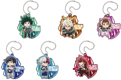 Izuku Midoriya, etc. My Hero Academia Defome Hero's Determination Acrylic Keychain All 6 Types Set Key Chain [USED]
