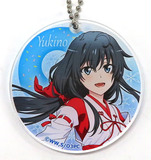 Yukino Yukinoshita Mikagura Trio My Teen Romantic Comedy SNAFU Climax! Acrylic Key Chain Mikagura Trio in Atre Akihabara Limited Anisugar Donuts Included Key Chain [USED]