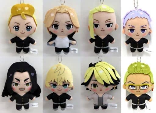 Ken Ryuguji, etc. Tokyo Revengers Punitop Capsule Plush Toy Collection All 8 Types Set Mascot [USED]