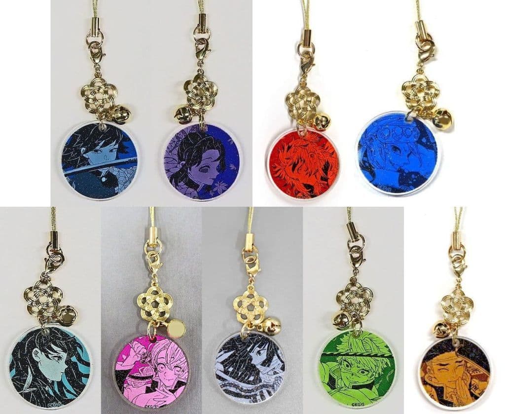 Shinobu Kocho, etc. Demon Slayer: Kimetsu no Yaiba Acrylic Netsuke Collection Koyoharu Gotoge Original Picture Exhibition Limited All 9 Types Set Key Ring [USED]
