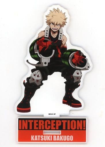 My Hero Academia Katsuki Bakugo Acrylic Stand Interception! PLUS ULTRA SQUARE at Shinsaibashi OPA Exclusive Acrylic Stands [USED]