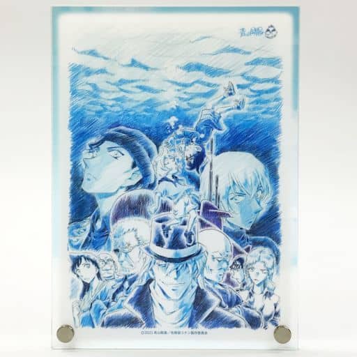 Conan Edogawa, etc. Detective Conan: Black Iron Submarine Teaser Poster Aurora Acrylic Board Acrylic Stand [USED]
