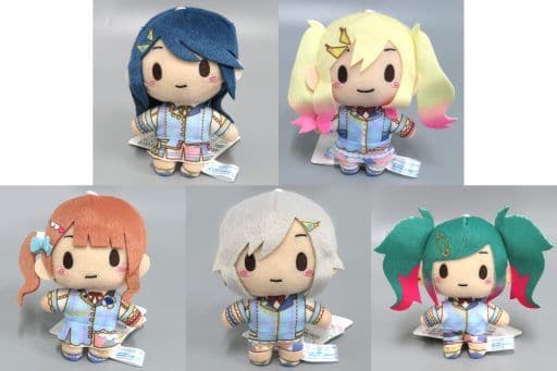 Honami Mochizuki, etc. Hatsune Miku: Colorful Stage! More Plus Mascot Leo/Need Yureru mama, Demo Kimi wa Mae e All 5 Types Set Key Chain [USED]