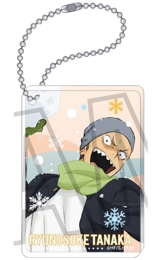 Tanaka Ryunosuke Haikyu!! TO THE TOP Square Acrylic Key Chain Collection Snowball Fight Key Chain [USED]