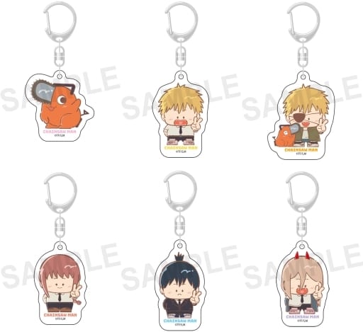 Chainsaw Man Pochita & Others Chocoret Trading Acrylic Keychains All 6 Types Set Keychains [USED]