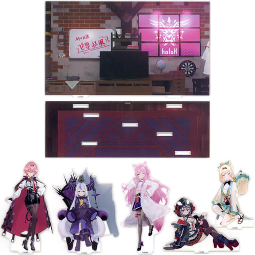 La+ Darknesss, etc. VTuber Hololive We Are Secret Society holoX! Acrylic Diorama Stand 3D Unveiling Commemoration Acrylic Stands [USED]
