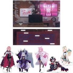 La+ Darknesss, etc. VTuber Hololive We Are Secret Society holoX! Acrylic Diorama Stand 3D Unveiling Commemoration Acrylic Stands [USED]