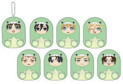Ellen Yeager, etc. Attack on Titan Gyaokore Trading Mascot All 8 Types Set Key Chain [USED]